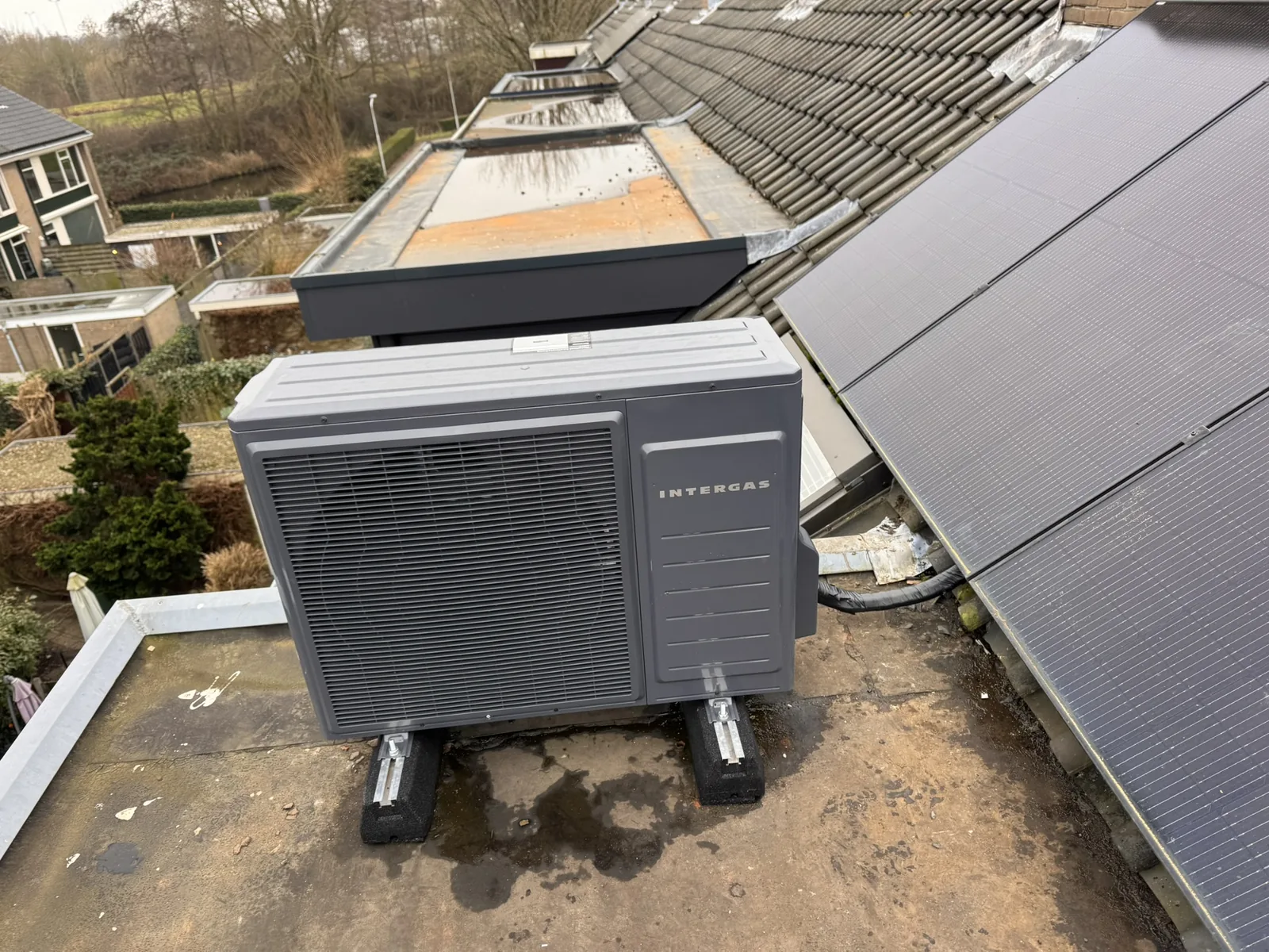 Intergas Xtend-warmtepomp met Xtore-boiler in Driemanspolder